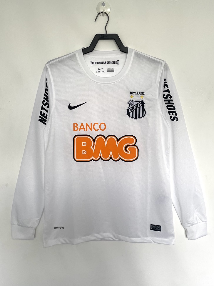 AAA Quality Santos 12/13 Home Long Soccer Jersey